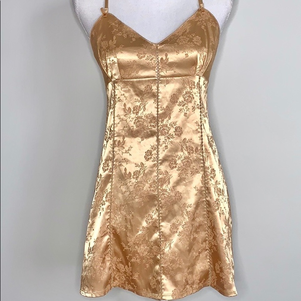 Vintage Victoria’s Secret Gold Slip Dress - Picture 2 of 6